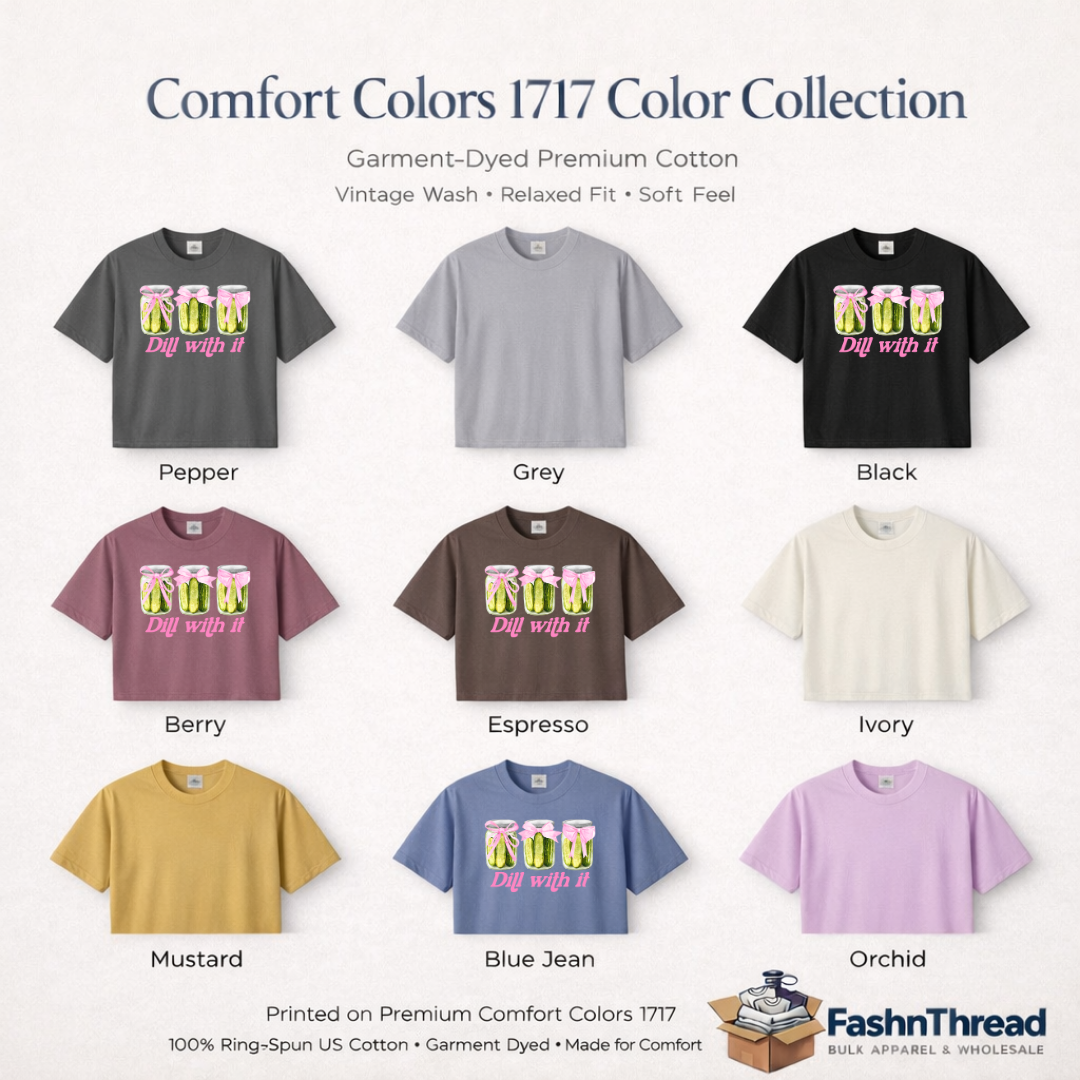 Funny Pickle Pun Dill With It Humor Tee