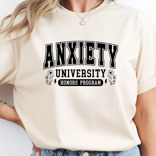 Anxiety University Honors Program Graphic Tee