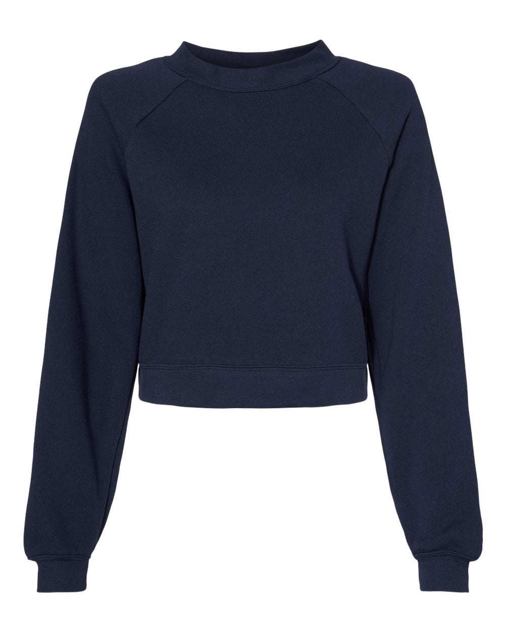 Womens Crop Raglan Fleece Crewneck