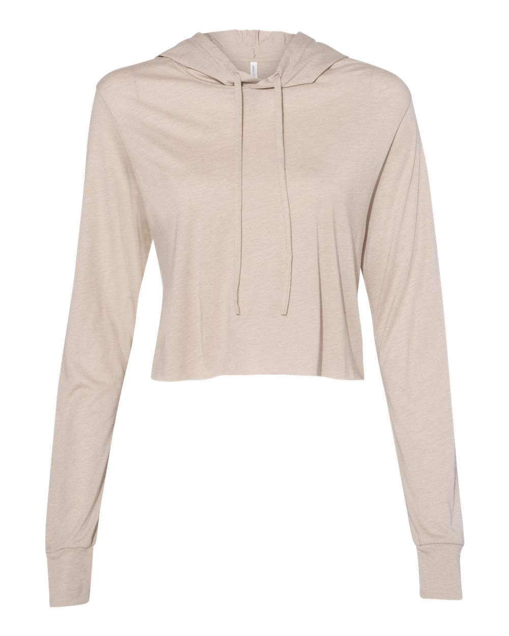 Women’s Triblend Cropped Long Sleeve Hoodie Tee