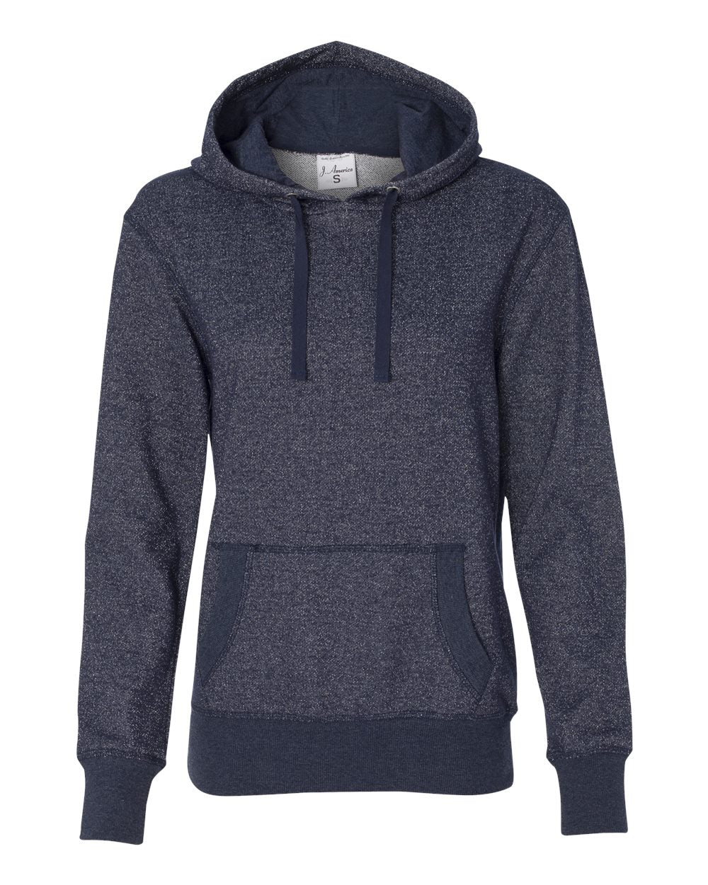 Womens Metallic French Terry Hoodie