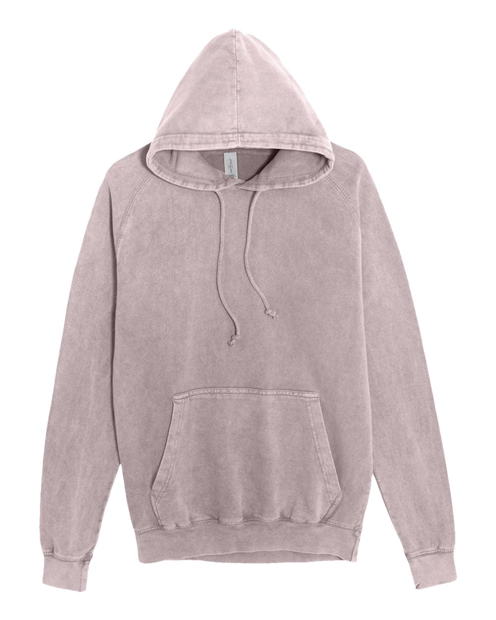 Vintage Washed Raglan Sleeve Hooded Sweatshirt