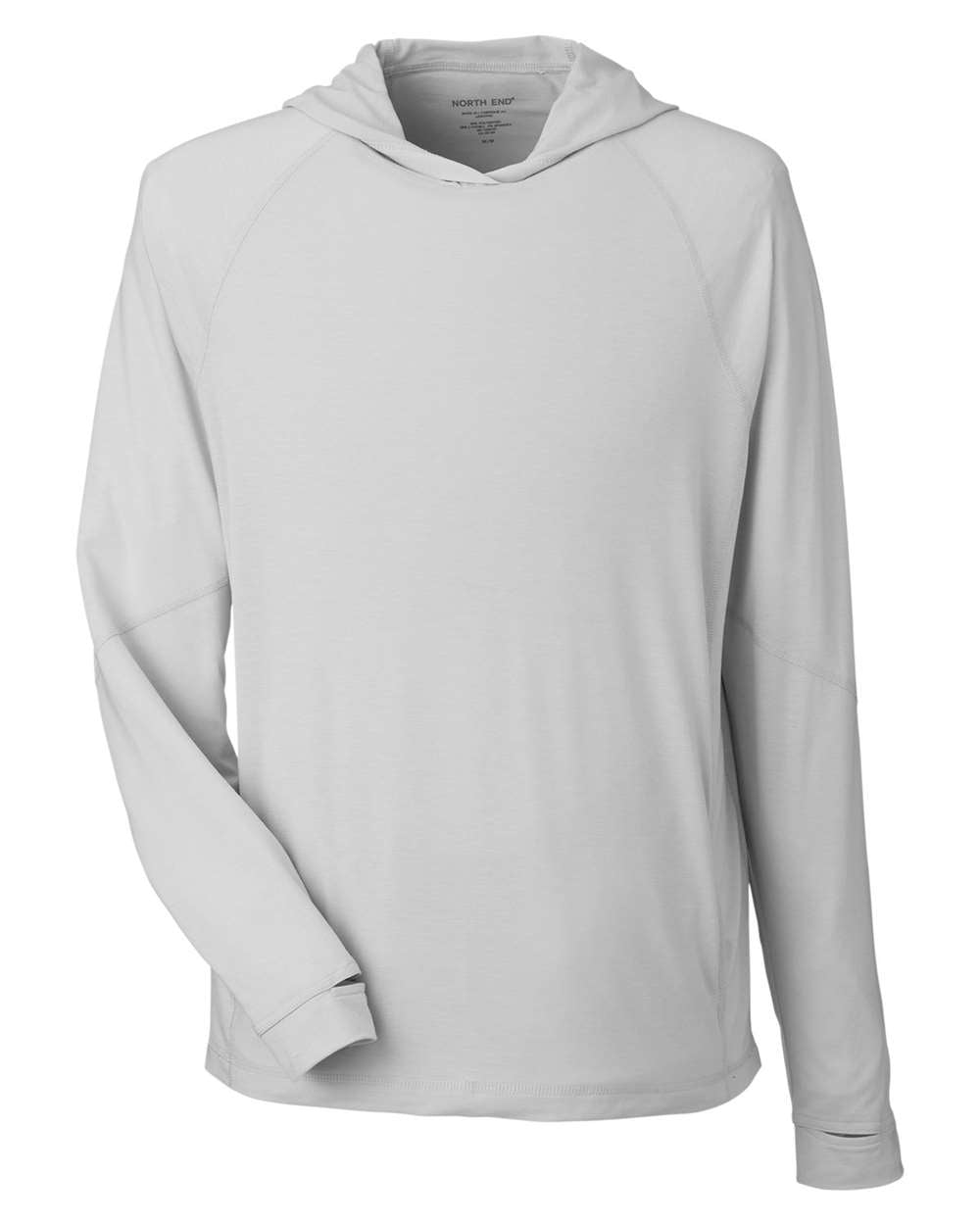 Unisex Stretch Performance Hooded Long Sleeve Tee