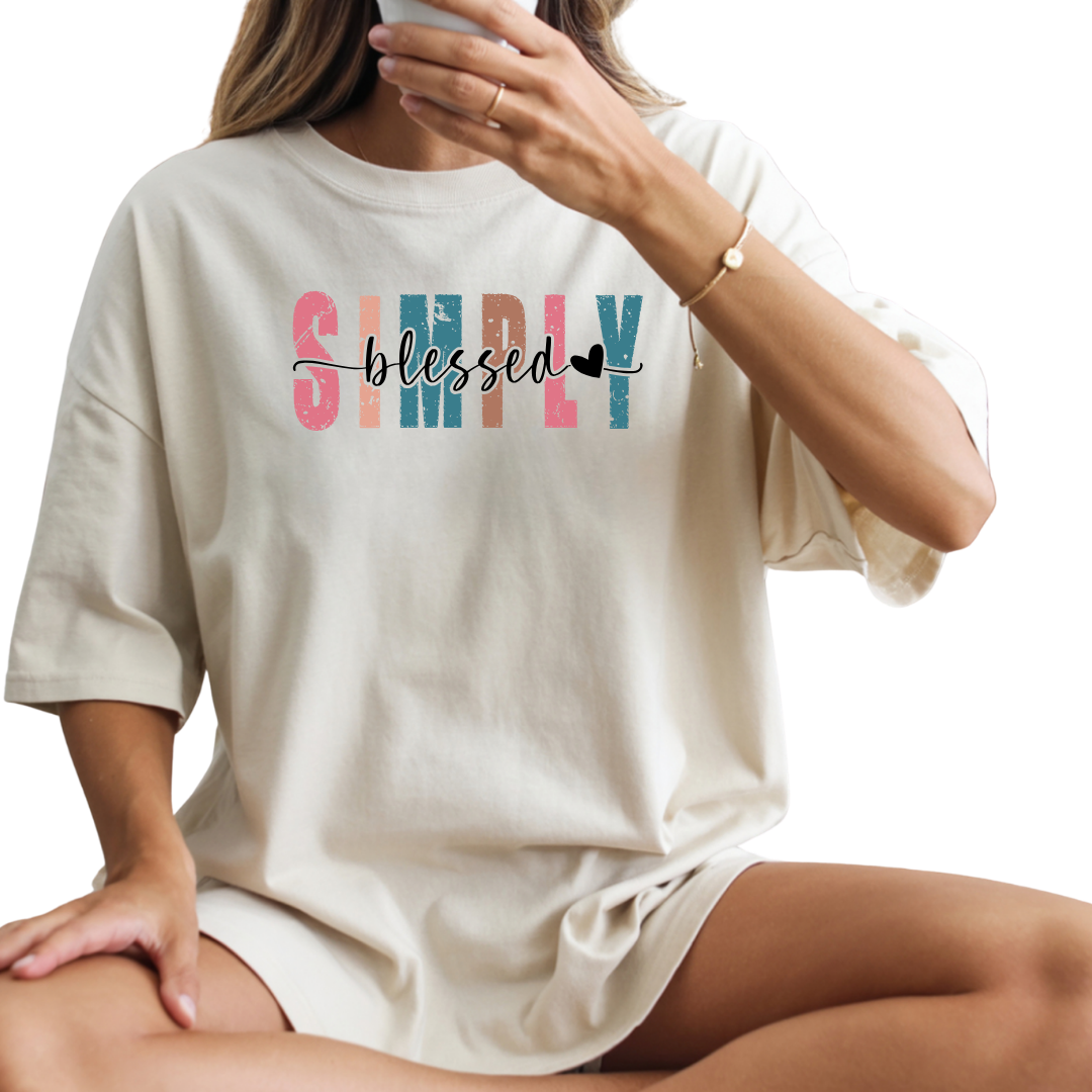 Simply Blessed Inspirational Graphic Tee