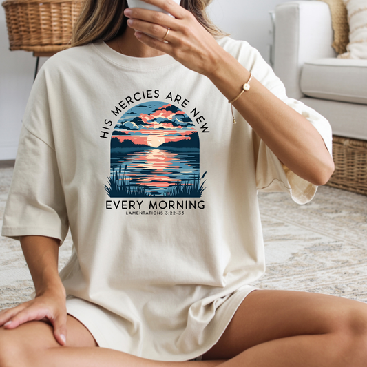 Christian Faith Sunrise Scripture Graphic Tee