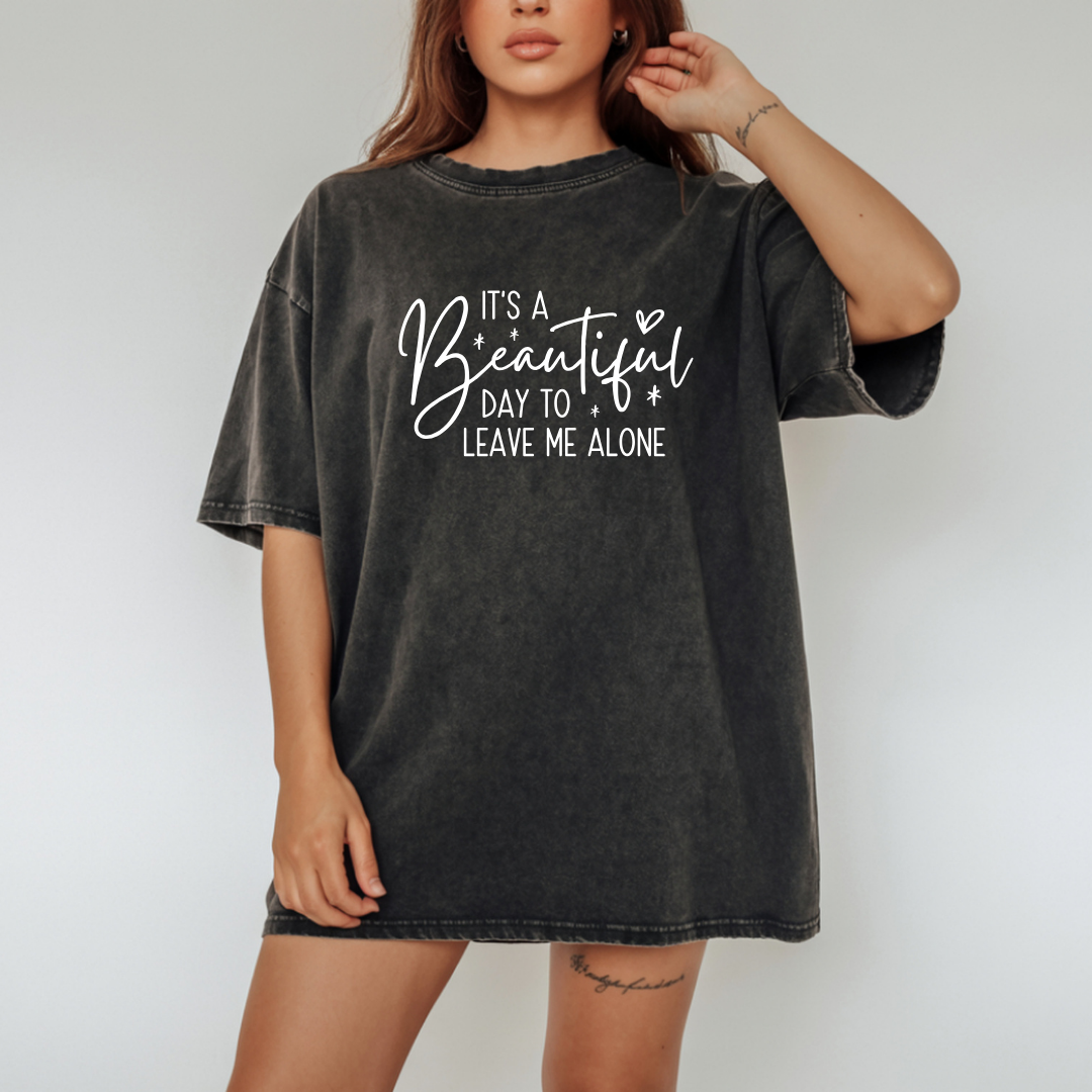 It’s a Beautiful Day to Leave Me Alone Funny Tee