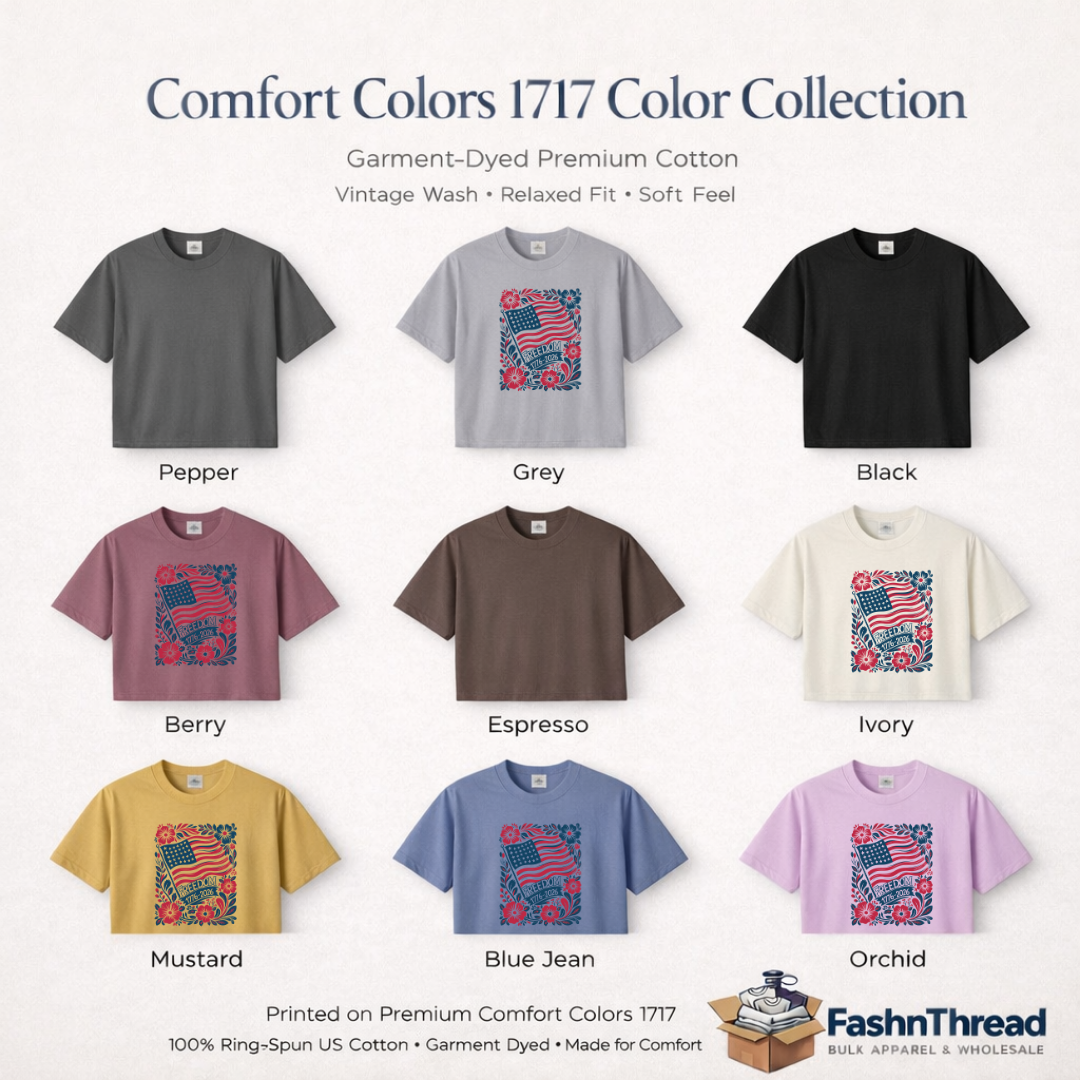 Vintage Freedom 1776 Patriotic Floral USA Flag Tee Shirt