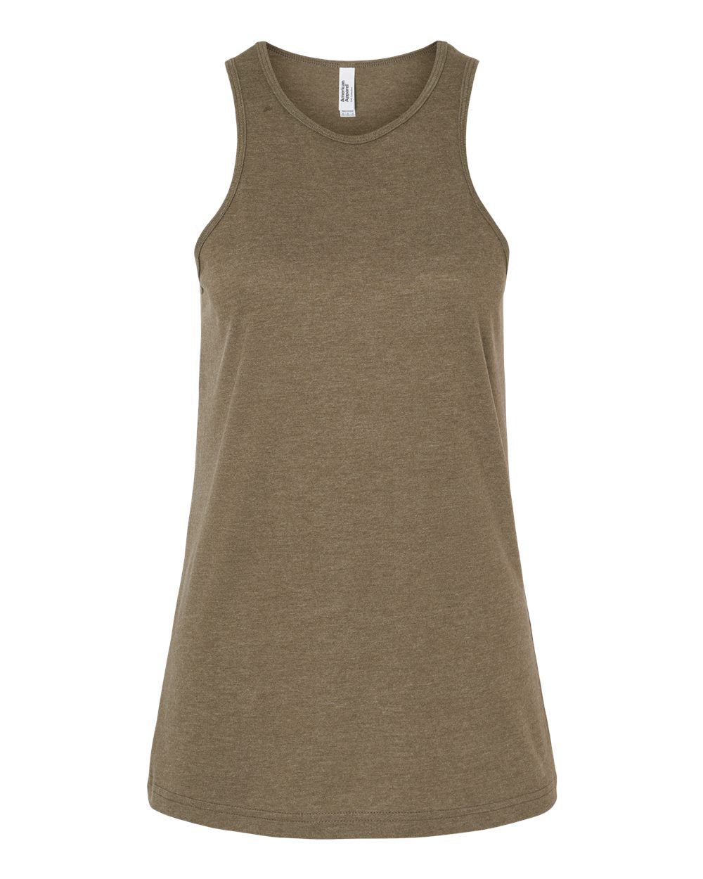 Womens CVC Tank Soft Cotton Blend Fitted
