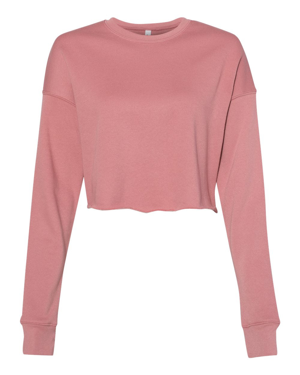 Ladies Cropped Fleece Pullover Crewneck
