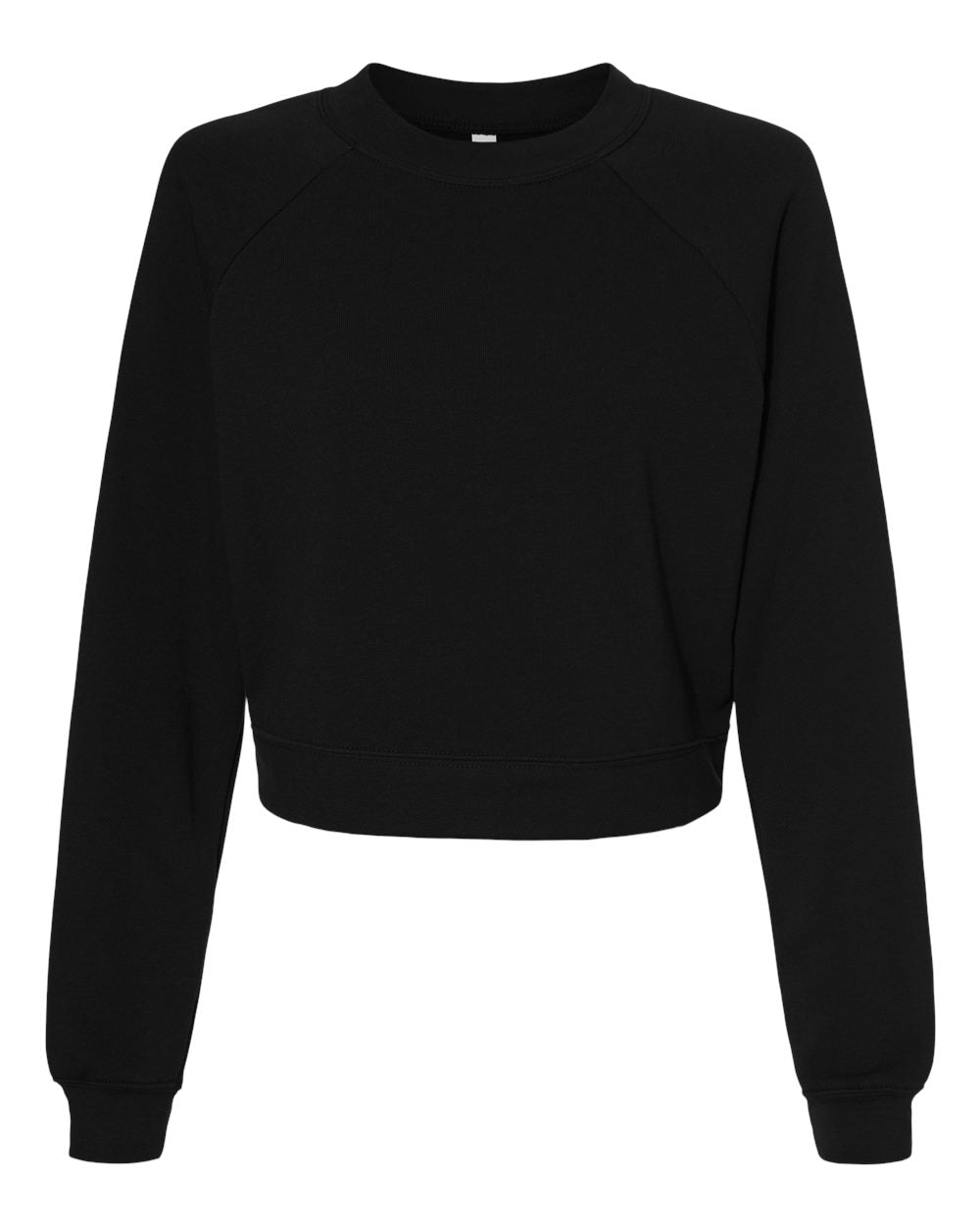 Womens Crop Raglan Fleece Crewneck