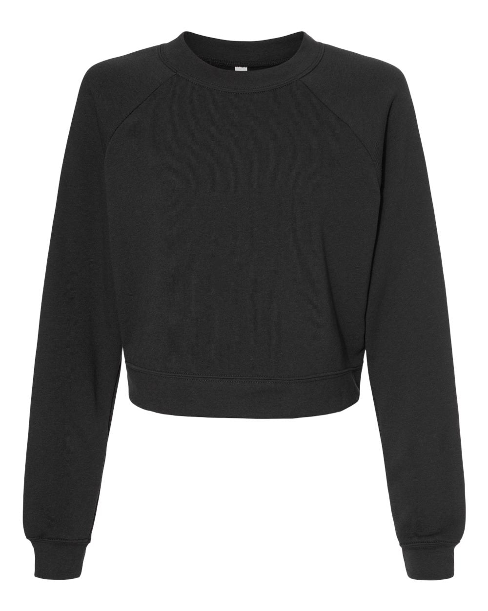 Womens Crop Raglan Fleece Crewneck