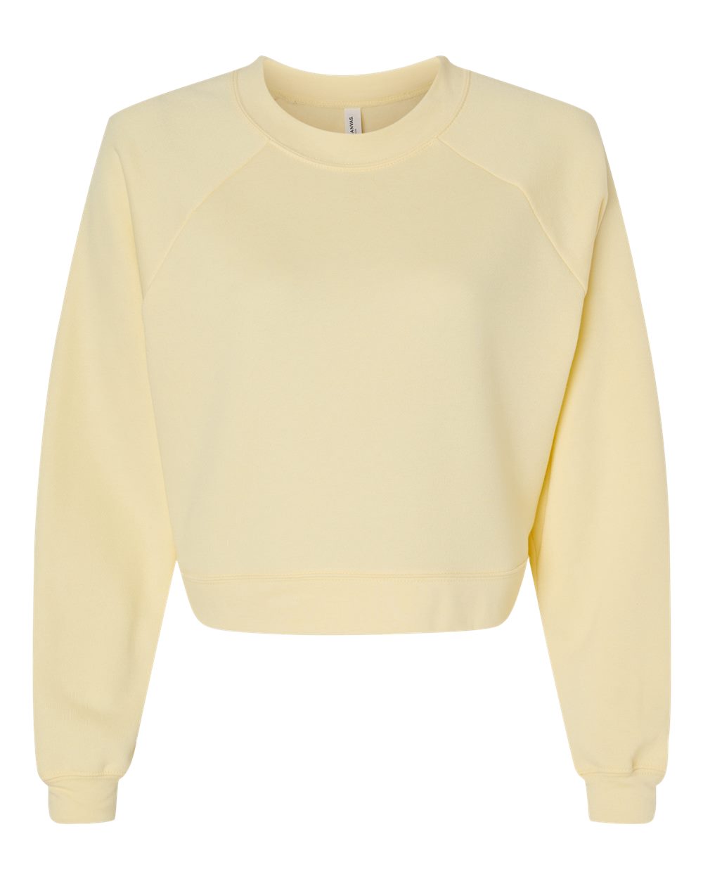 Womens Crop Raglan Fleece Crewneck