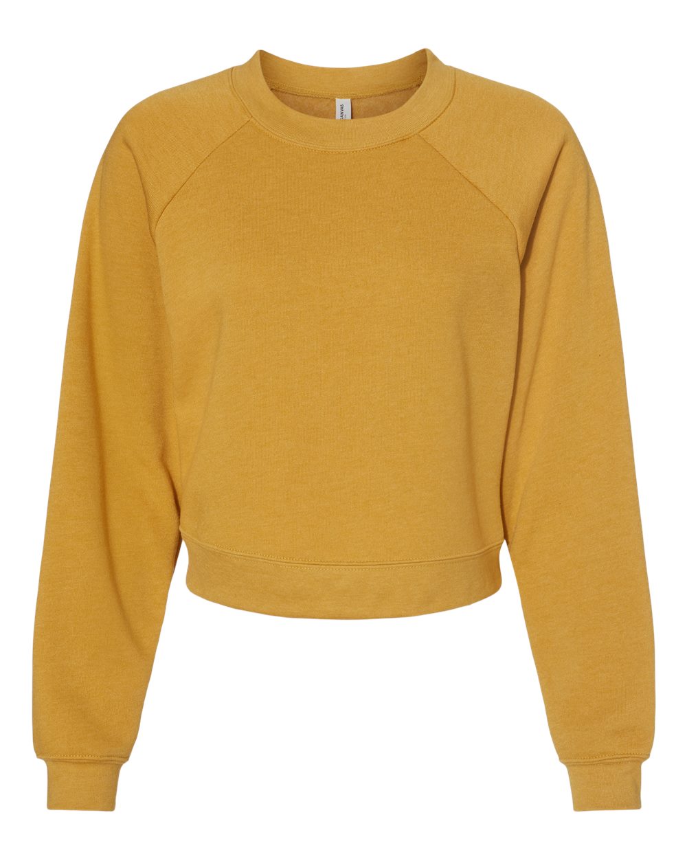 Womens Crop Raglan Fleece Crewneck