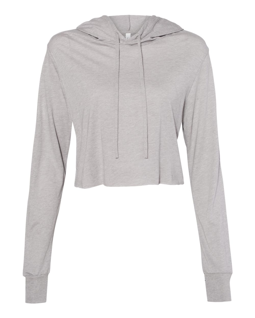 Women’s Triblend Cropped Long Sleeve Hoodie Tee