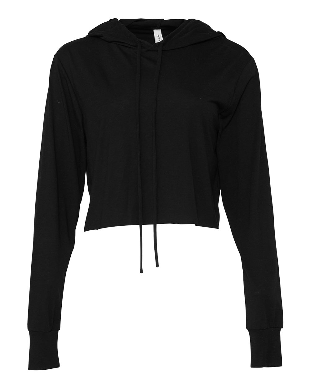 Women’s Triblend Cropped Long Sleeve Hoodie Tee