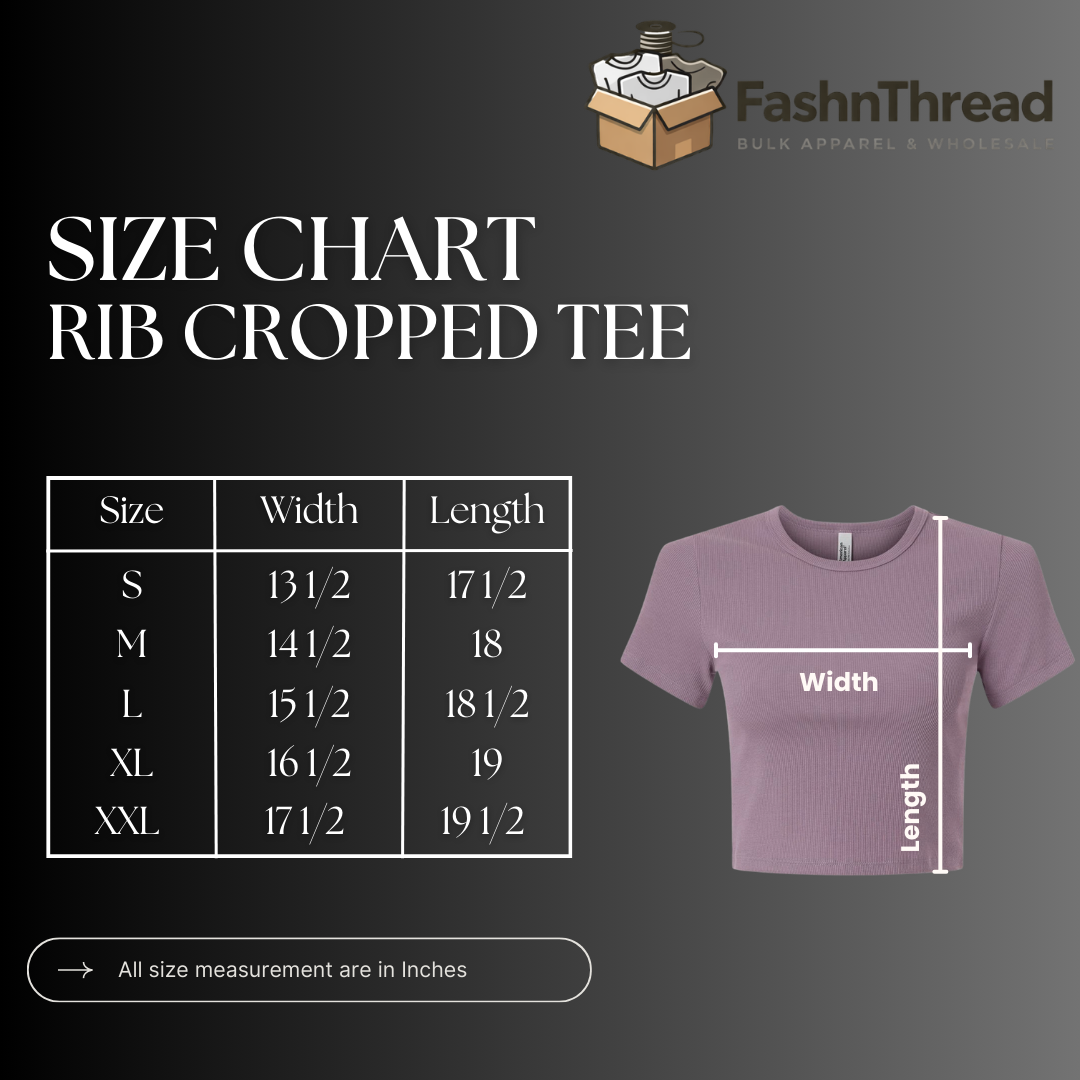 Women’s Baby Rib Cropped Stretch Tee