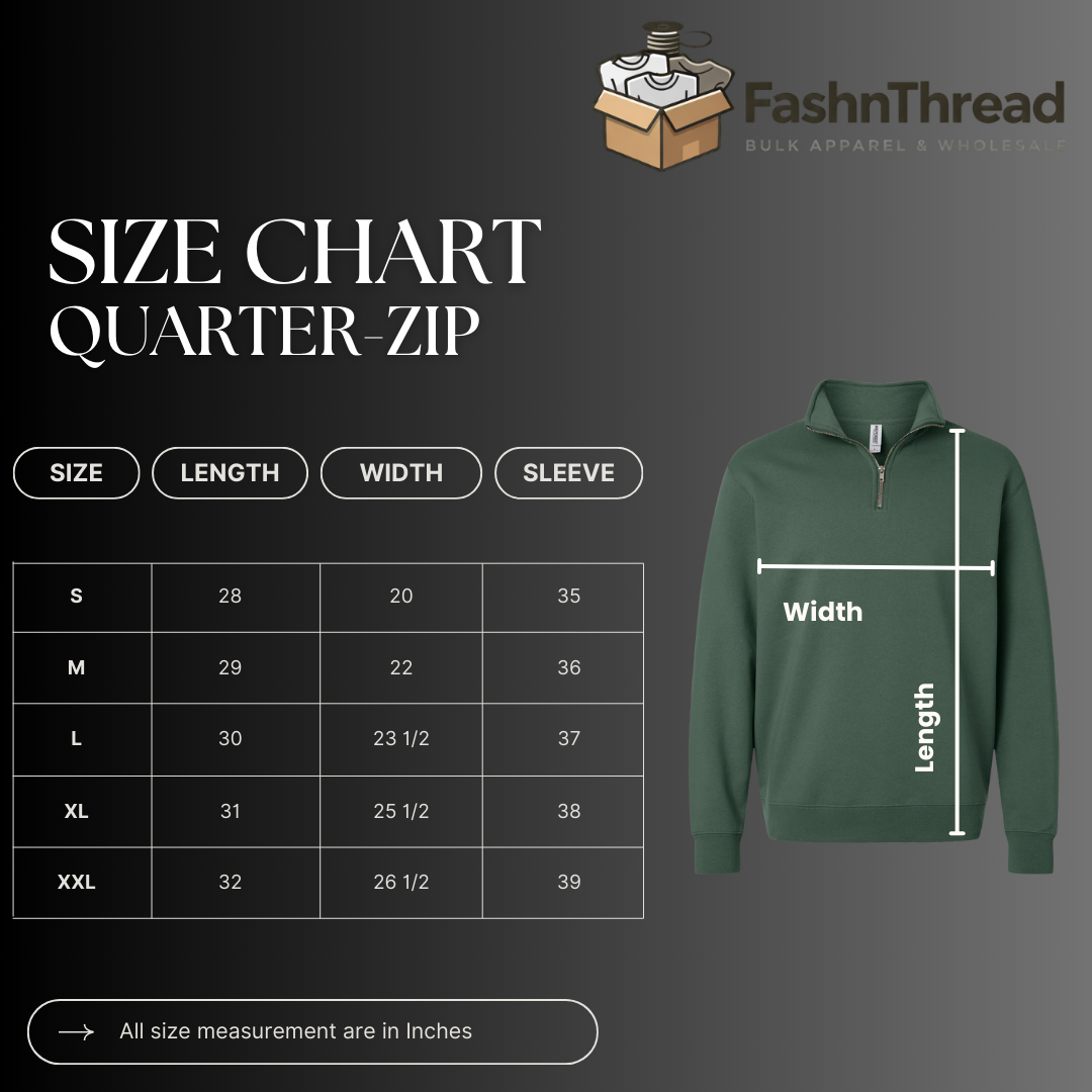 Premium 1/4 Zip Fleece Crew Pullover