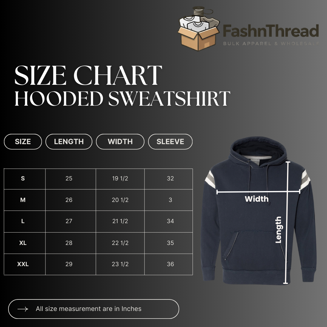 Men’s Vintage Athletic Fleece Hoodie with Shoulder Stripes