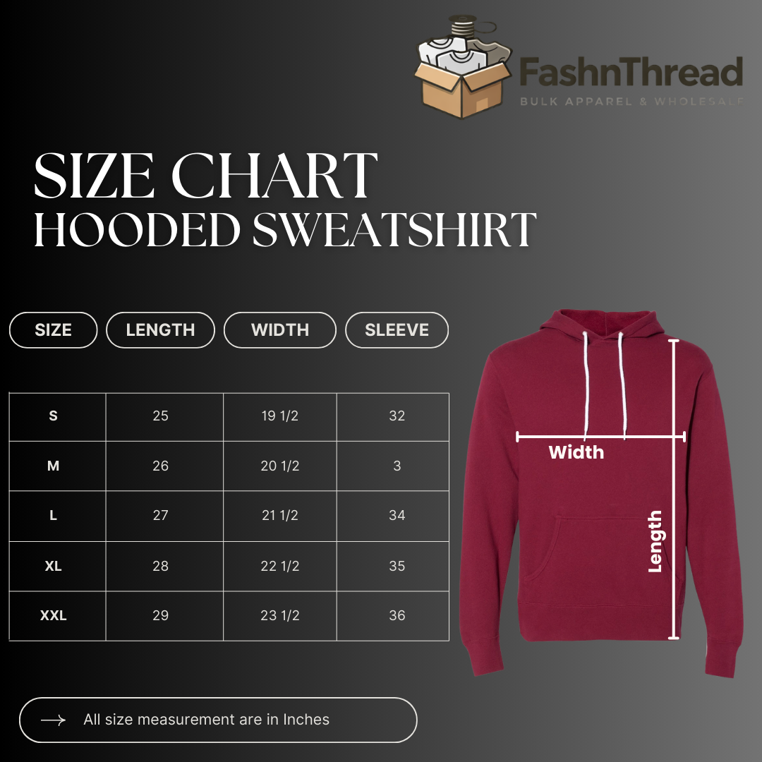 Unisex Lightweight Slim Fit Hooded Sweatshirt