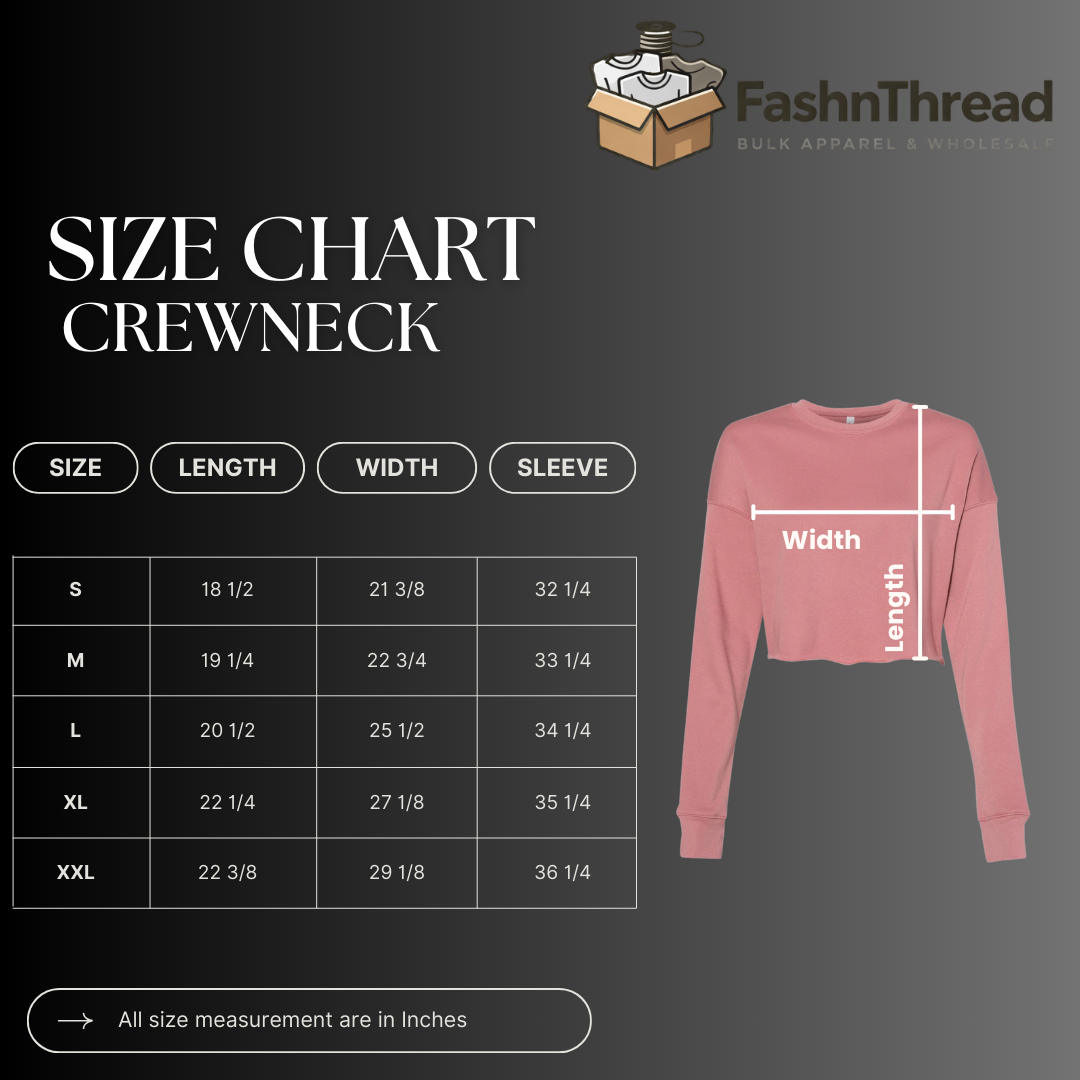 Ladies Cropped Fleece Pullover Crewneck