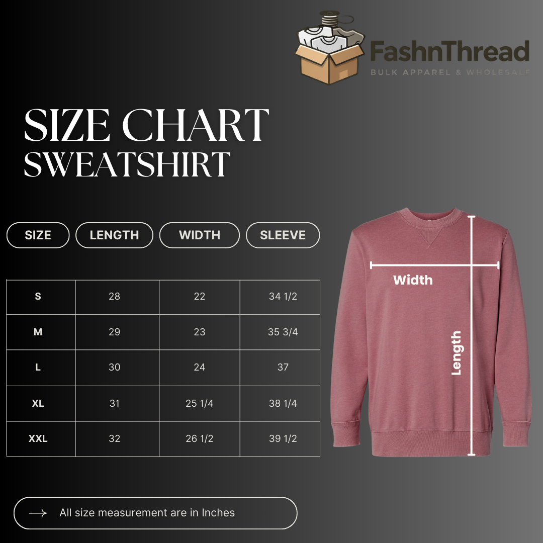 Vintage Washed Crewneck Pullover Sweatshirt