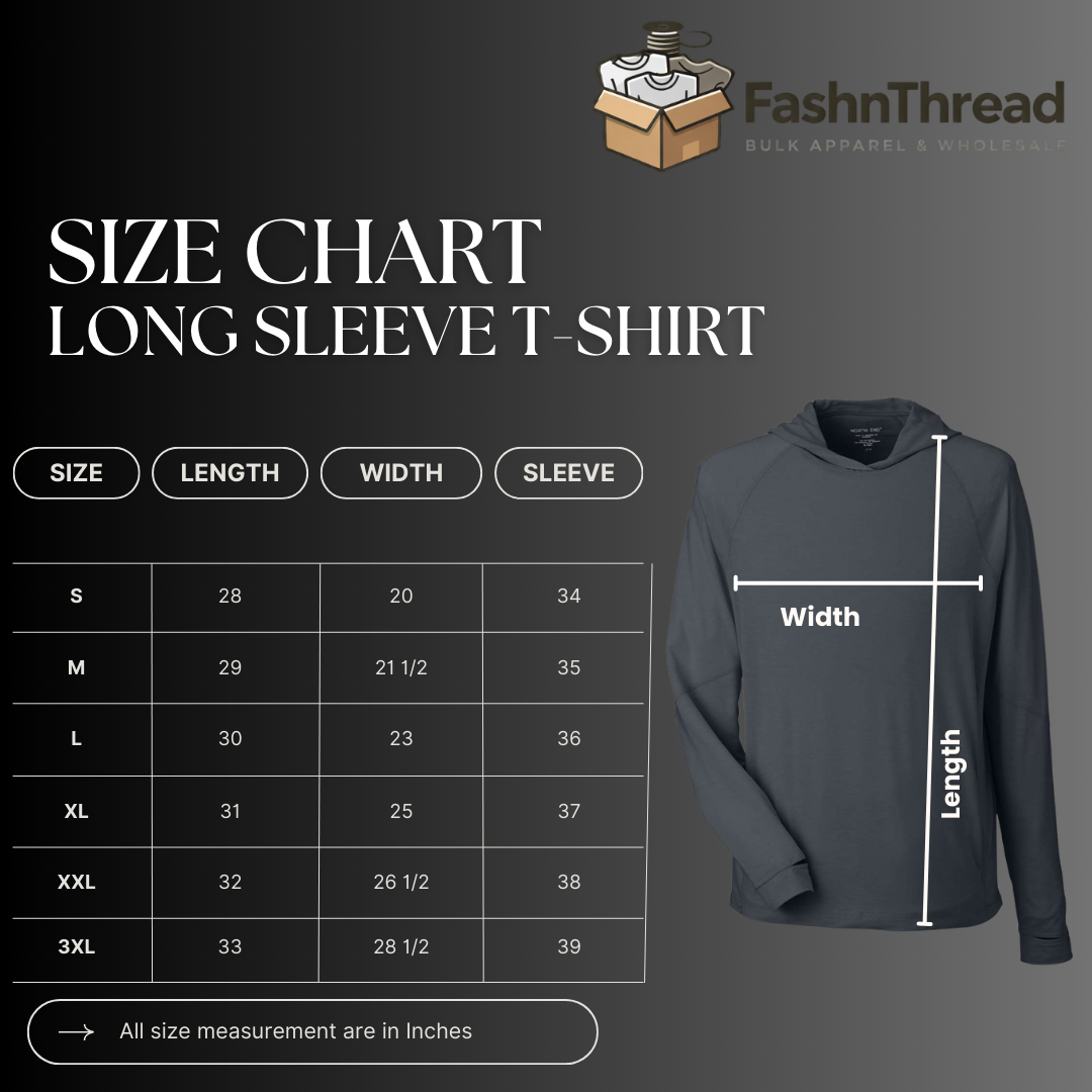 Unisex Stretch Performance Hooded Long Sleeve Tee