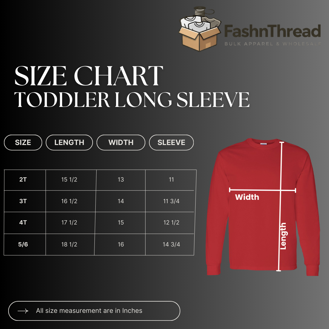 Toddler Fine Jersey Long Sleeve Cotton Tee Soft