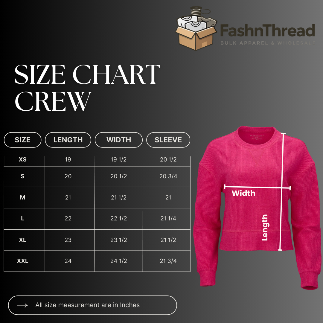 Women’s Cropped Boxy Ribbed Knit Crew Sweatshirt