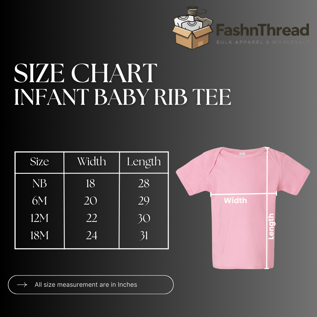 Infant Baby Rib Cotton Tee Soft & Comfortable