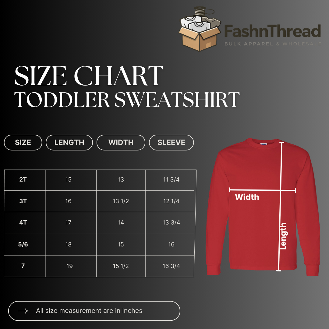 Toddler Fleece Crewneck Sweatshirt Soft Cotton
