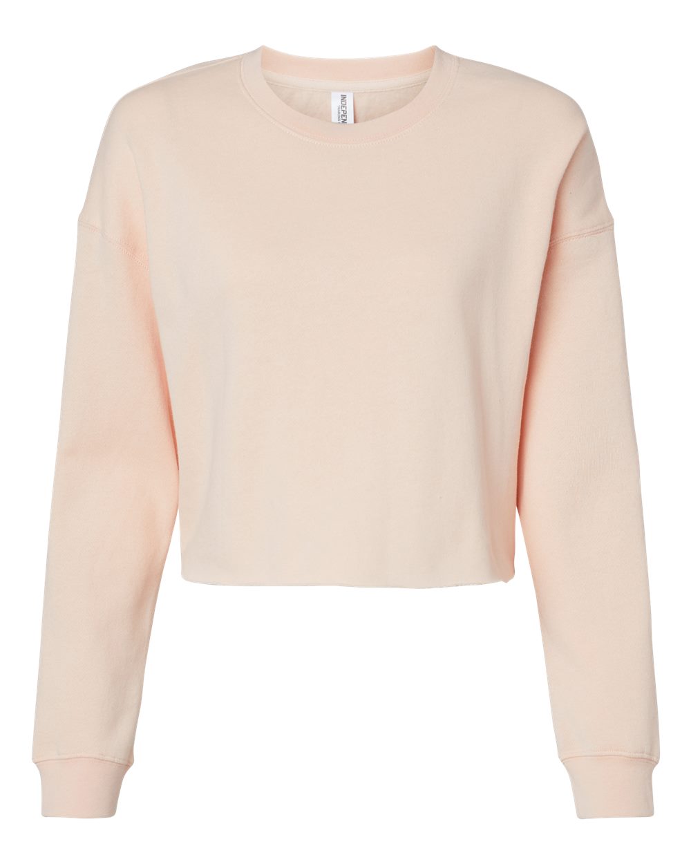 Womens Lightweight Cropped Crewneck Sweatshirt