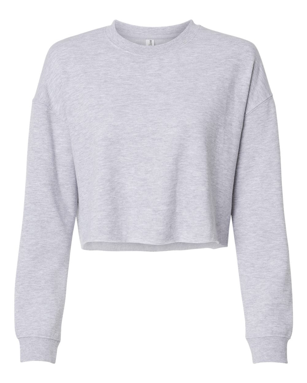Womens Lightweight Cropped Crewneck Sweatshirt