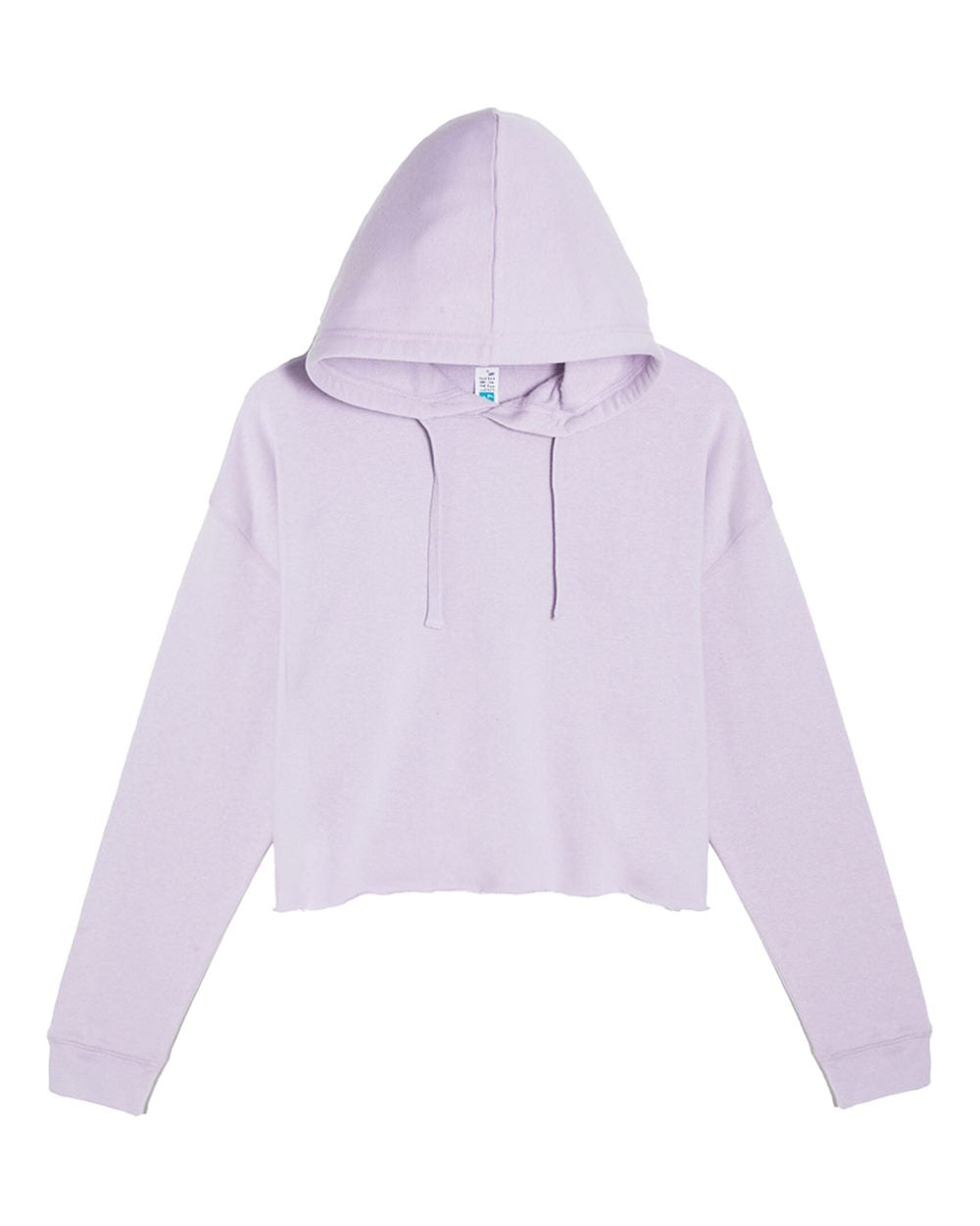Womens Cropped Fleece Hooded Sweatshirt