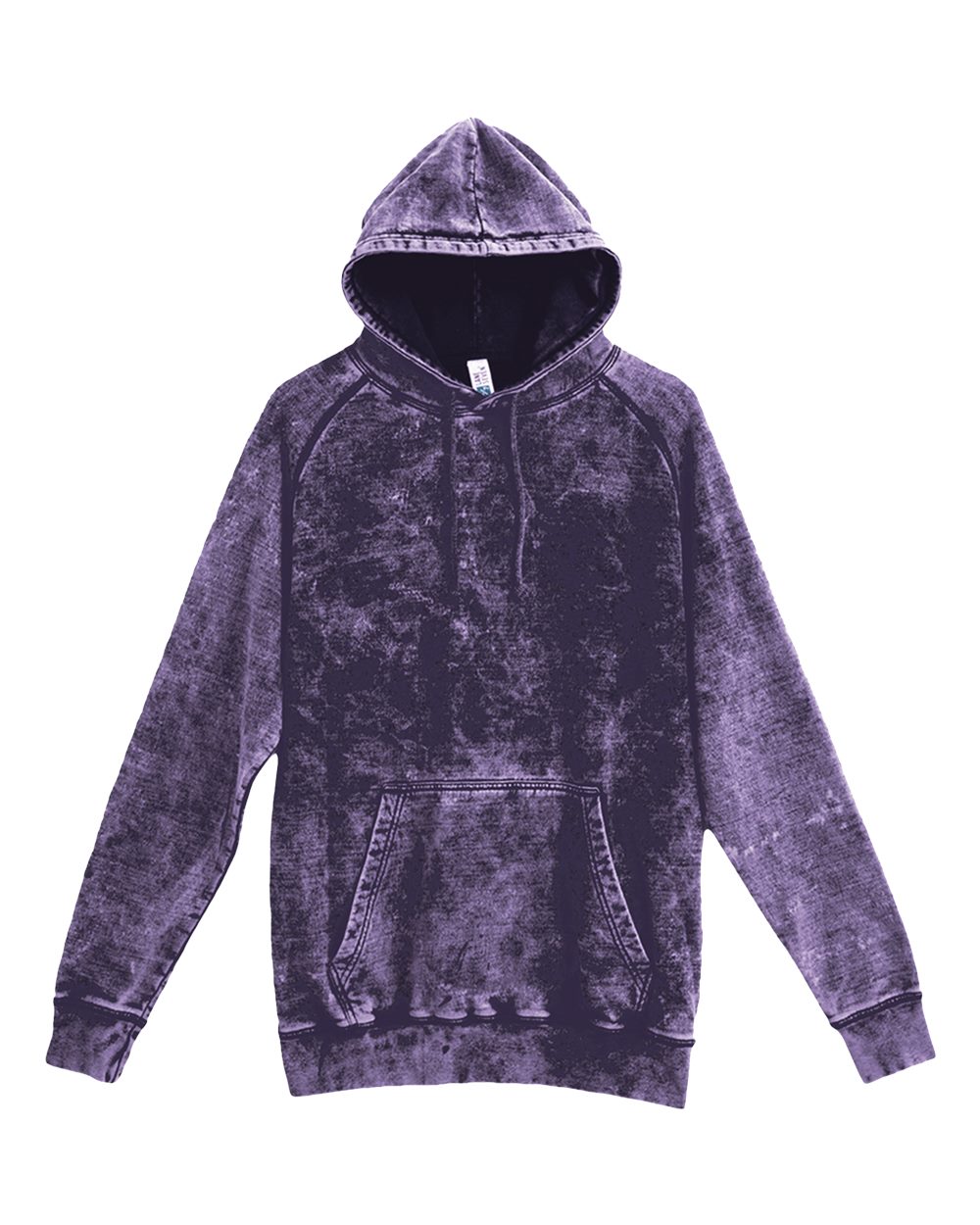Vintage Washed Raglan Sleeve Hooded Sweatshirt