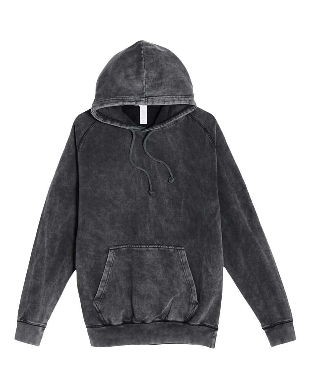 Vintage Washed Raglan Sleeve Hooded Sweatshirt