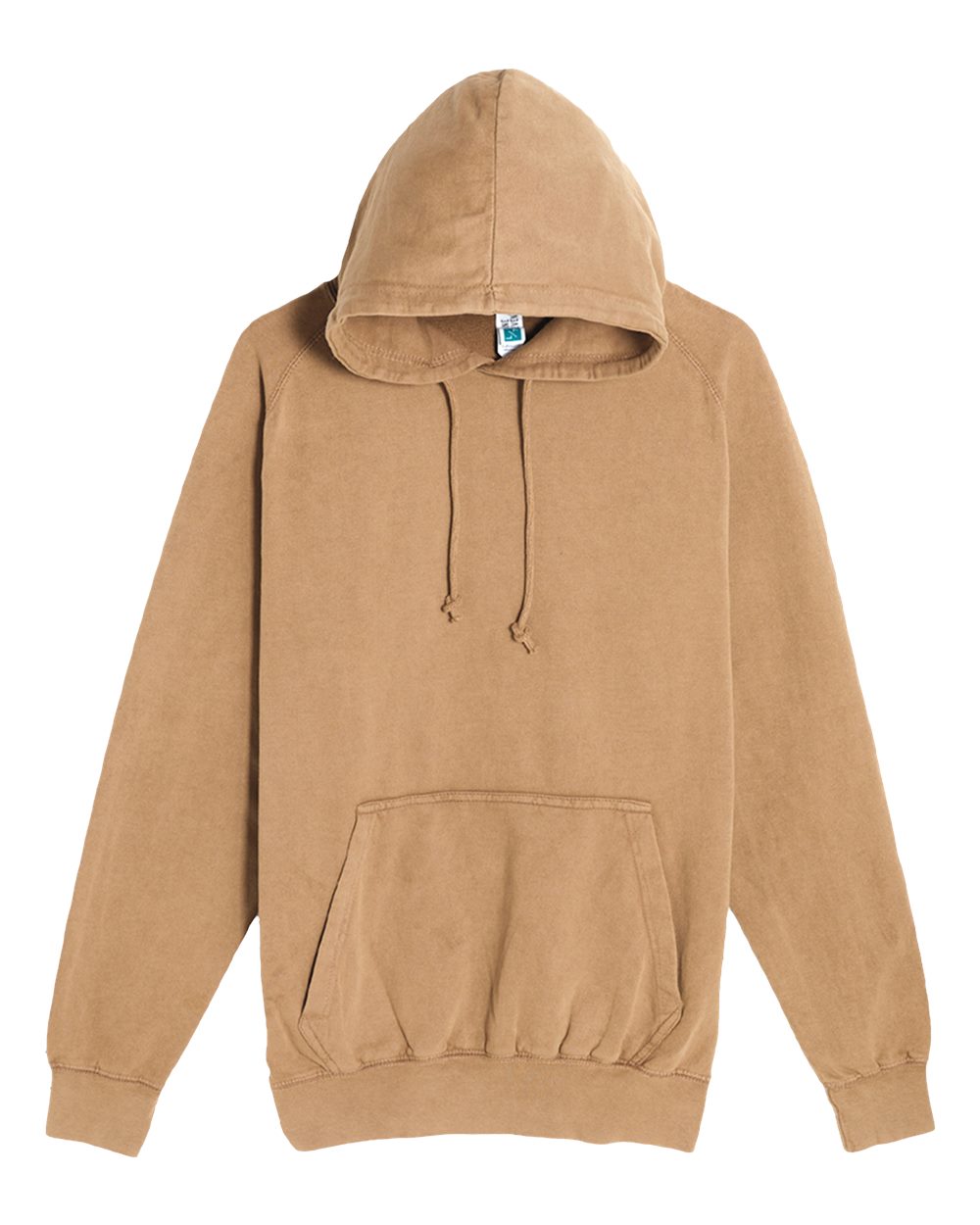 Vintage Washed Raglan Sleeve Hooded Sweatshirt