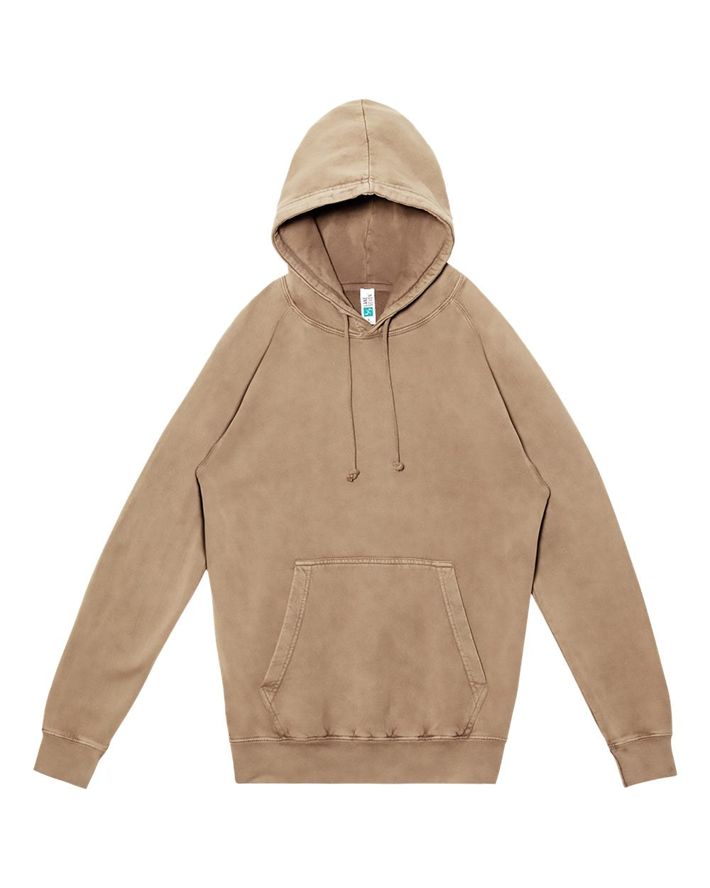 Vintage Washed Raglan Sleeve Hooded Sweatshirt