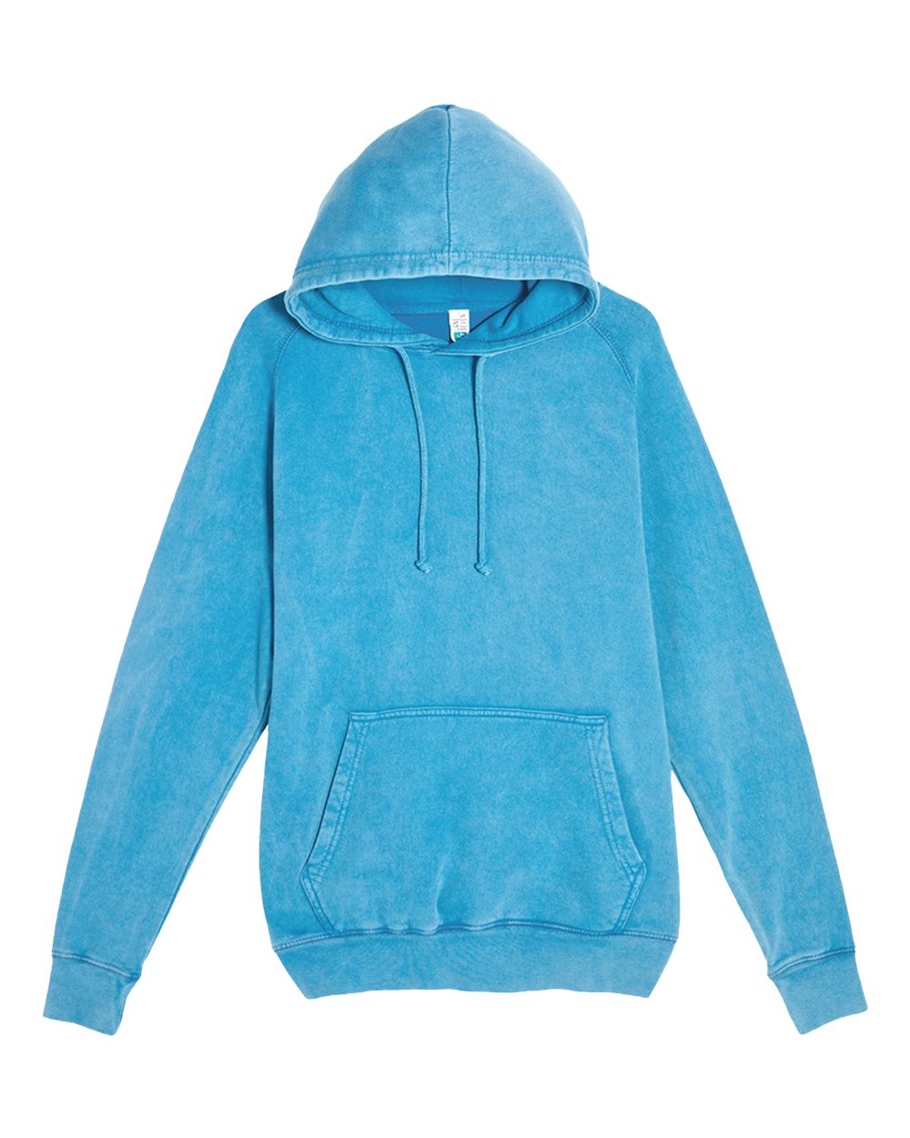 Vintage Washed Raglan Sleeve Hooded Sweatshirt