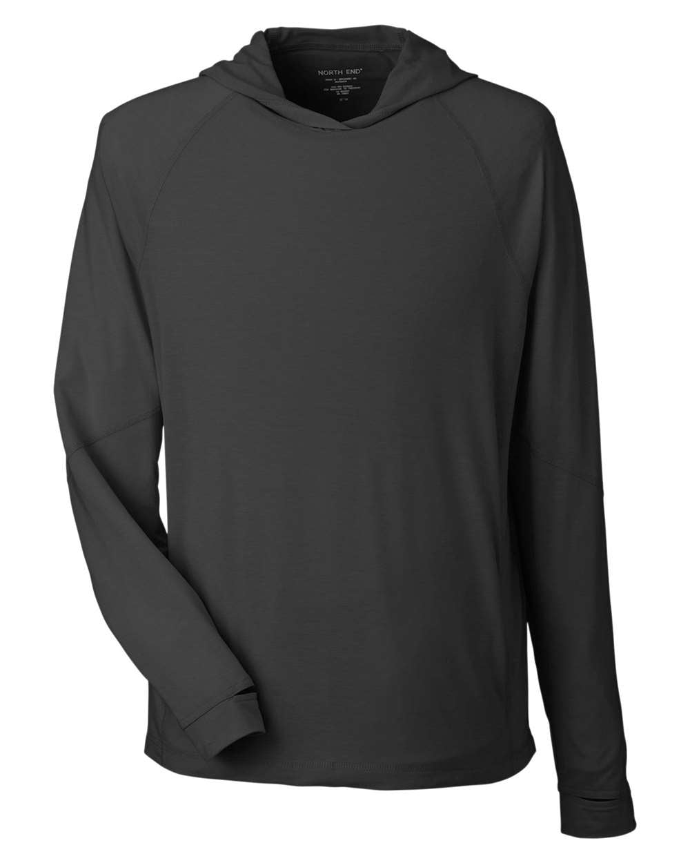 Unisex Stretch Performance Hooded Long Sleeve Tee