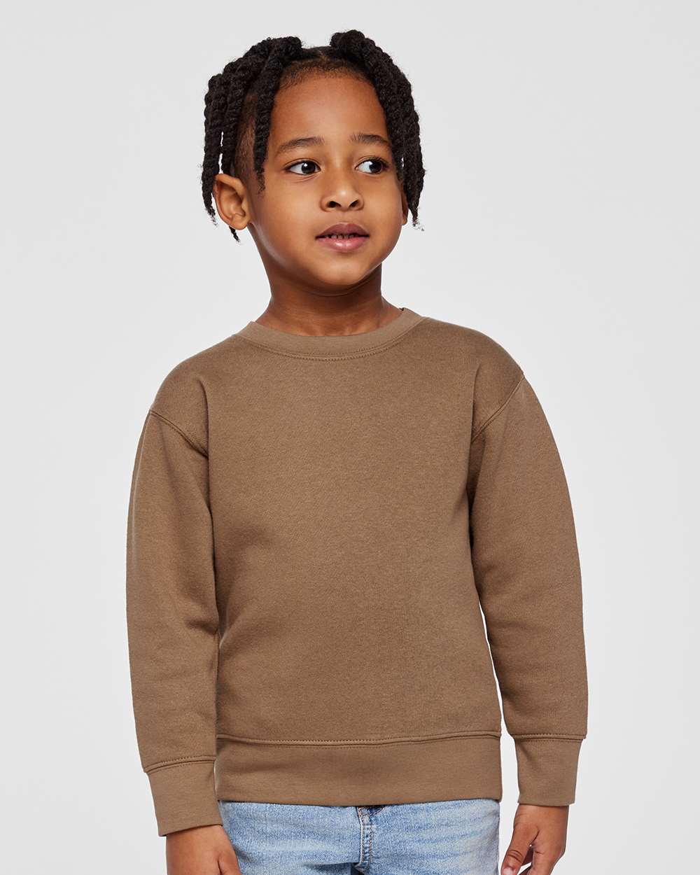 Toddler Fleece Crewneck Sweatshirt Soft Cotton
