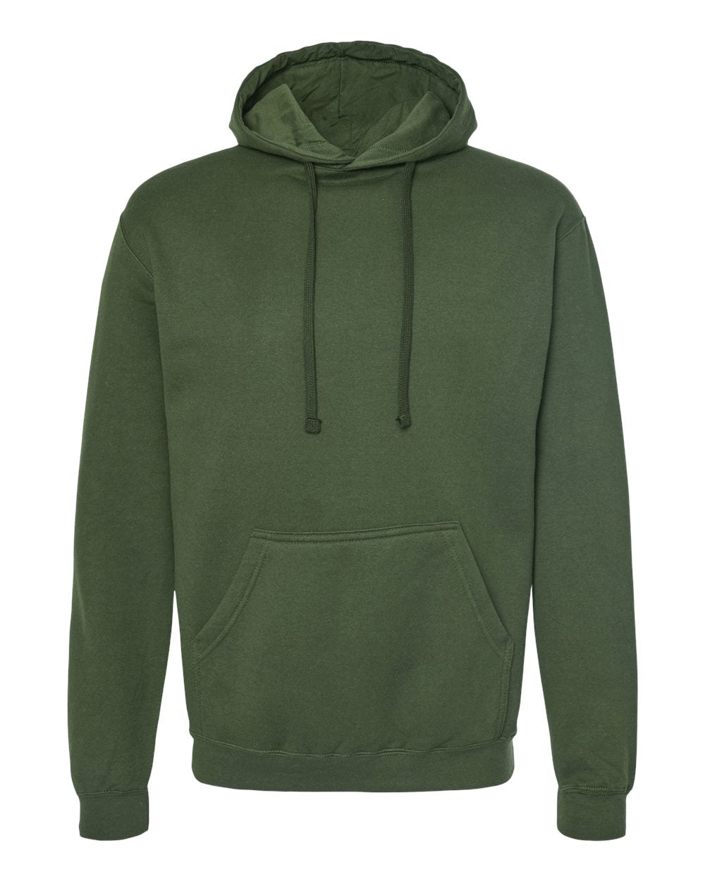 Midweight Cotton-Face Pullover Hoodie with Jersey-Lined Hood