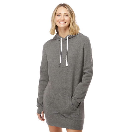 Women’s Slim Fit Hooded Sweatshirt Dress with Thumbholes