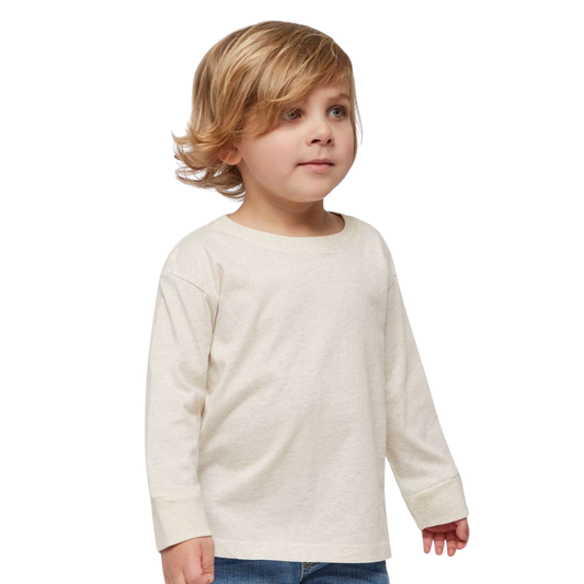 Toddler Fine Jersey Long Sleeve Cotton Tee Soft