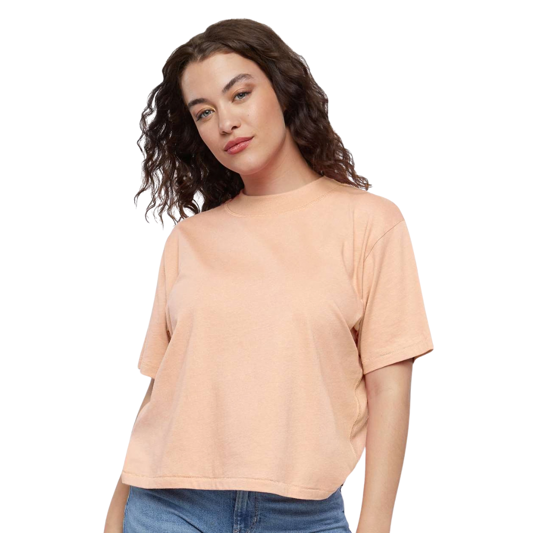 Womens Boxy Relaxed Fit  Tee Relaxed Oversized
