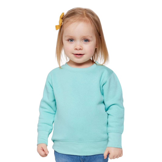 Toddler Fleece Crewneck Sweatshirt Soft Cotton