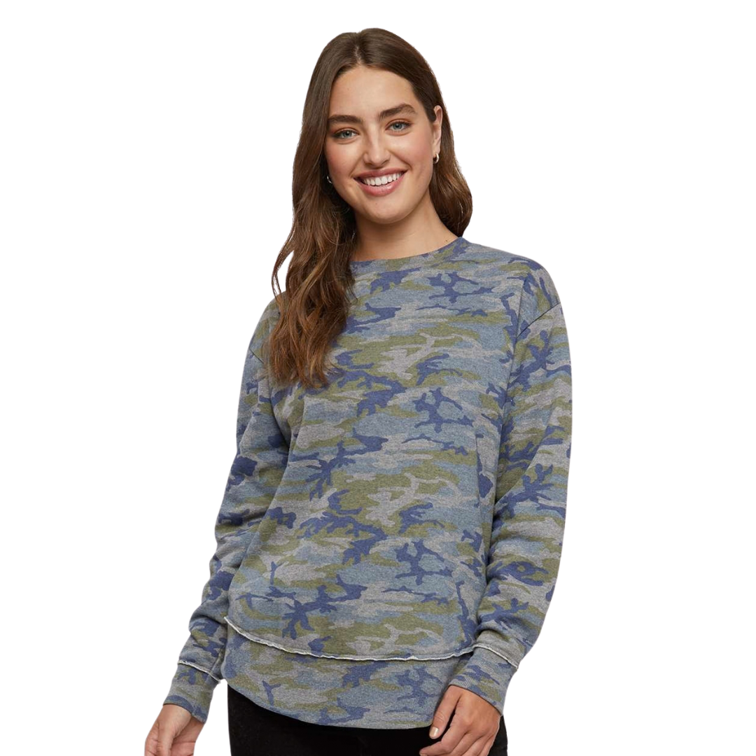 Womens Relaxed Fleece Crewneck Sweatshirt