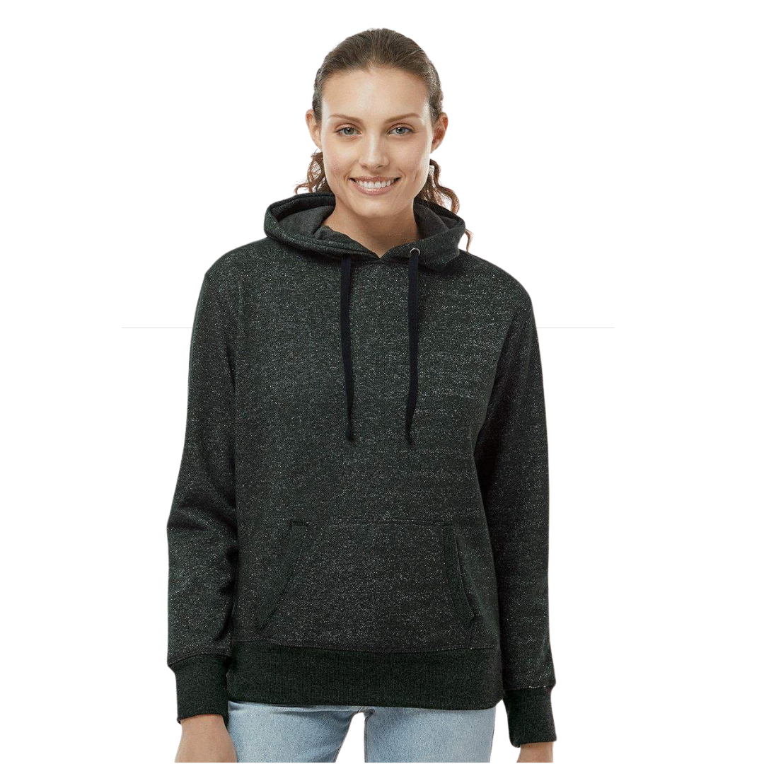 Womens Metallic French Terry Hoodie