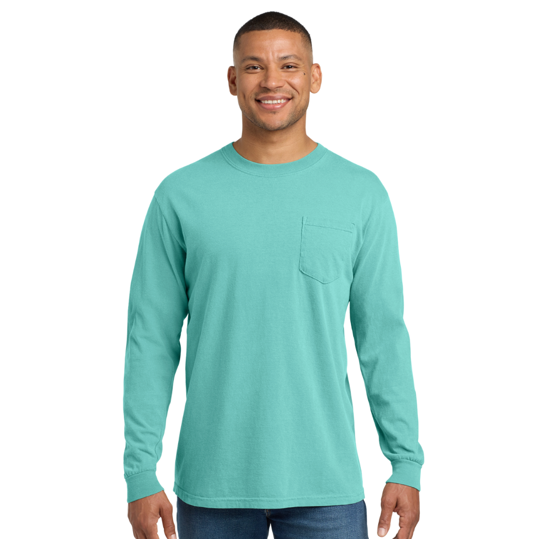 Premium Heavyweight Long Sleeve Pocket Tee Unisex Fit