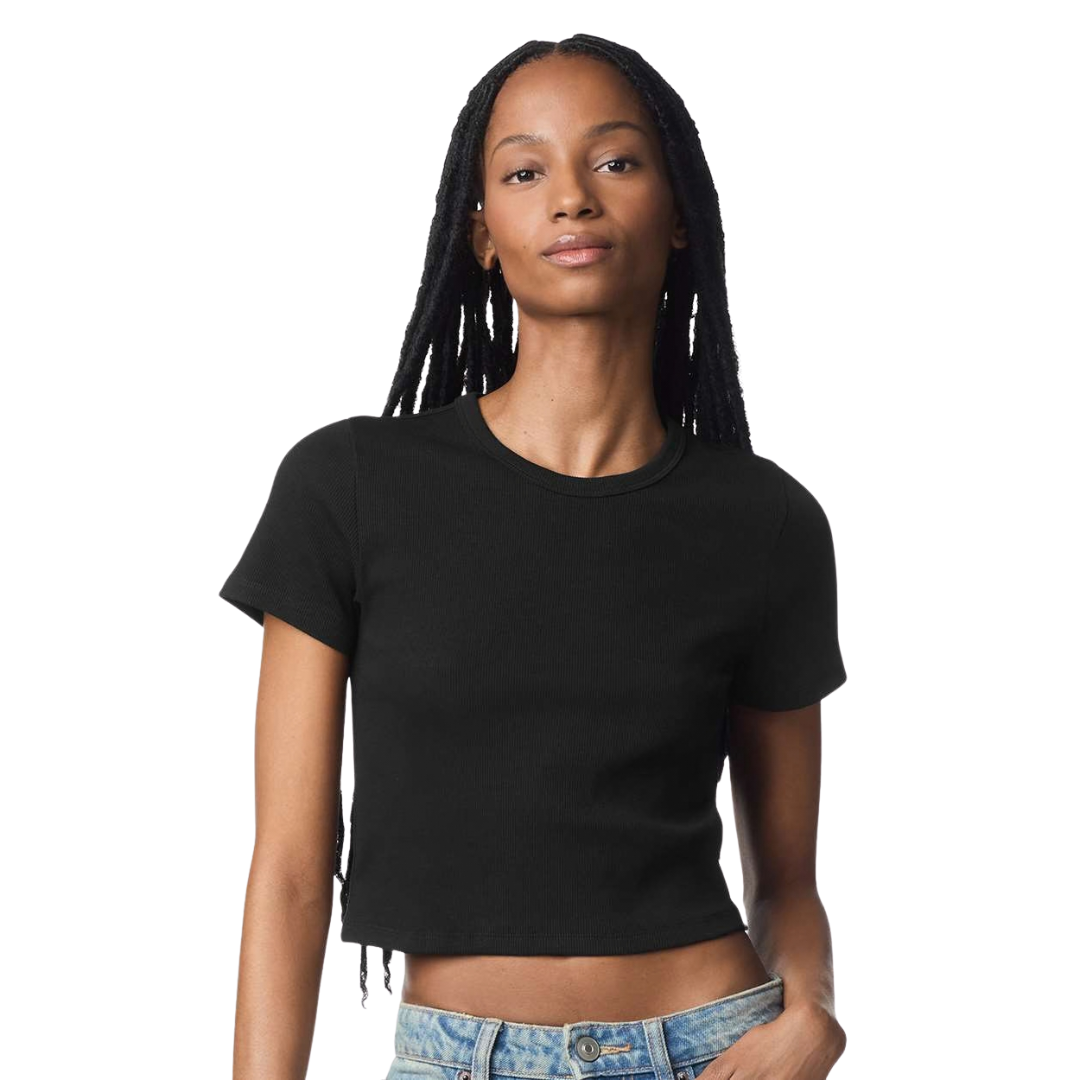 Women’s Baby Rib Cropped Stretch Tee