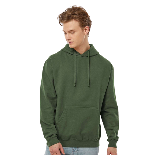 Midweight Cotton-Face Pullover Hoodie with Jersey-Lined Hood